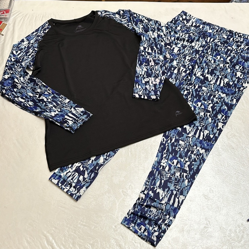 PMX BASELAYER SET - Blue Liza print